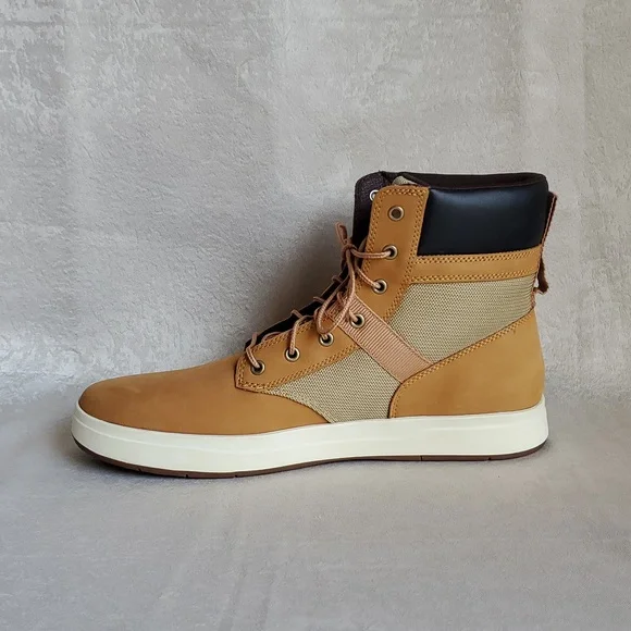 🆕️ TIMBERLAND Davis Square L/F Boot Wheat Nubuck Leather MEN'S SIZE: 13 - Picture 7 of 15
